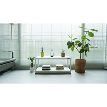 슈랙 조립식 무볼트 다용도 선반 기본2단 가로500 x 깊이300 x 높이450mm, 화이트