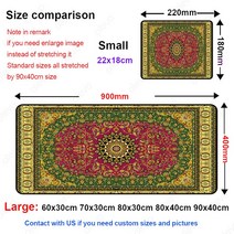 드로잉패드 액정타블렛아름 다운 페르시아어 카펫 디자인 키보드 매트 큰 작은 XL S 확장 Mousepad HD 인쇄, 05 BSDT-028_08 900x400x2mm