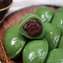 (나눔) 굳지않는 쑥바람떡 1kg+1kg 직접 끓여 만든 저당 통팥앙금, 1개, 1kg