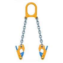 오일 드럼 리프트 후크 지게차 호이스트 고리 집게, 후크식 이중체인 0.5톤-정밀주조(철통)