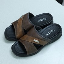 토퍼스 국내생산 남성 사무실 슬리퍼 폭스 이중쿠션 편안한