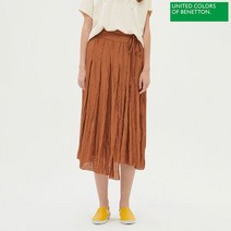 베네통 베네통 링클 랩 스커트 BASK03041_CA