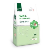 네츄럴랩 강아지 전연령 케어4 기능성 사료, 다이어트&면역케어, 8개, 6kg