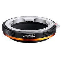 [신형] K&F Concept 렌즈 마운트 어댑터 LM-E IV 수동 포커스 라이카 M 마운트 렌즈 → 소니 E 마운트 장착 광택 마무리 반사 방지 무한대 실현 [메이커 직영점]