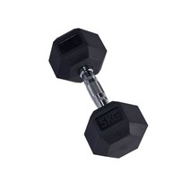 육각덤벨 육각아령 뎀벨 고무덤벨 가정용바벨 5kg