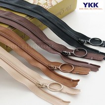 퀼팅맘 YKK지퍼 링코일 자크 내츄럴, 14. 블랙[15cm]
