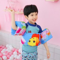 유아 구명 조끼 암링 퍼들 점퍼 암링 퍼들 자켓 팔튜브, 핑크 코끼리