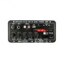 D1OC 디스플레이 포함 홈 디지털 앰프 오디오 110-240V 베이스 전력 블루투스 Hifi FM 자동 음악 서브 우퍼 말하기, 02 EU, 02 EU