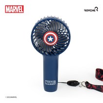202년5월 신제품 마블 휴대용 선풍기 핸디 팬 미니 다이소 소형 무소음 라인 프렌즈 무선 USB 충전용 손선풍기 캐릭터 손목 스트랩 아이언멘 캡틴 아이언맨 캡틴아메리카, 캡틴 휴대용 선풍기
