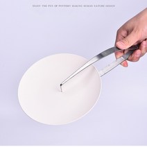 도자기 집게 뚝배기 가마 전기가마 분말소분기 가정용소형 가마 흙 토련기 세라믹 스테인리스강 유약 소스 공구는 작은 물건의 컵과 숟가락에 을 칠하는 데 사용되며 탄성 가 있다, 1 건, 연회색