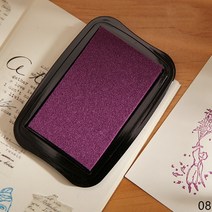 압인기 인두 도장 실링왁스 스템프 우표용 대형 빈티지 잉크 패드 DIY 공예 스크랩북 고무 나무 우표 종이 장식 12 색, 8.08