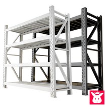 베란다수납선반 편의점진열대 무볼트 조립식경량랙 철재앵글 렉선반 높이2미터, 흰색, 2m, 5단