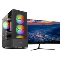야인컴퓨터 게이밍 조립PC 롤 배틀그라운드 오버워치 피파4 로스트아크 디아블로 사무용PC 컴퓨터, Y게임용PC세트4번