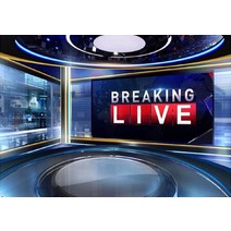 음향기기 TV 쇼 뉴스캐스터 스튜디오 속보 미디어 모니터 장비 기자 인터뷰 배경, [08] 260cmX180cm, [01] 하늘색
