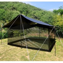 메쉬 타프 스트린/블랙/사각/캠핑용품/방충망/모기장/타프용품/하계텐트/사각타프/타프룸