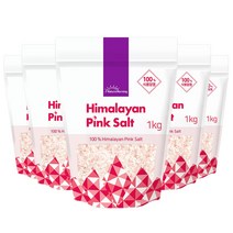 네이처모닝 히말라야 핑크솔트 굵은소금 1kg, 1kg, 5개