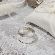 웨딩포 냅킨링 실버 메탈 S66 Napkin Ring Silver Metal 냅킨홀더, 실버메탈 silver, 1개