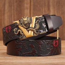 혁띠 벨트소가죽허리띠정장자동 새로운 남성 중국 드래곤 벨트 cowskin 정품 가죽 벨트 조각 드래곤 패턴 자동 버클 벨트 스트랩 청바지