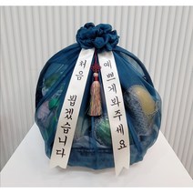 프리미엄 과일바구니(대)과일상자 이바지 서울 대전 부산 전국 예단 상견례선물 첫인사선물, 기본 크리스탈 보자기