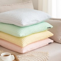 아이스크림 인견 누비 방석 커버 6color, 옐로우