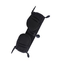 다기능 전투 벨트 훈련 하이킹 여행 등반 전투 모듈식 액세서리 벨트, 125x4.5cm, 옥스포드 천, 검은 요대
