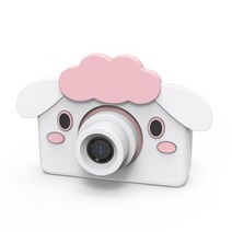 폴라로이드카메라 디지털 카메라 24MP 만화 디자인 비디오 미니 캠 장난감 생일 선물 남아 여아 교육용, 03 lamb_02 with 32G TF card