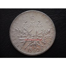 프랑스 1965 파종 여신 5프랑 은화 유럽 화폐 기념주화 희귀동전 지폐 행운의상징