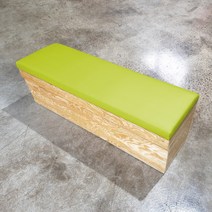 대성쇼파 수납 가능한 스툴 의자 3인용(1500mm), DS 159(그린)