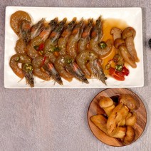 [셰프장] 송이버섯 새우장 짜지않은 껍질 깐 간장 새우장 (500g 400g+400g 500g+500g) 임산부 어린이 아이 환자식 노인 어르신 보양식, 단짠, 500g+500g