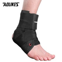 발목보호대 AOLIKES 발목 브레이스 지지 스트랩 발 염좌용 압박 양말 슬리브 스포츠 조정 가능한 안정기