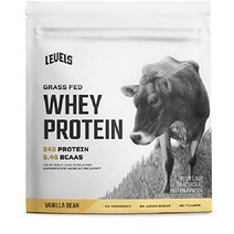 레벨 잔디 먹이 100 유청 단백질 무호르몬 더블 초콜릿 1LB, 1파운드(1팩), 바닐라