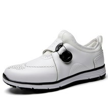 골프화징 골프화 스파이크징 정품 가죽 골프 신발 남성 방수 경량 골프 운동화 야외 방지, 하얀, 40