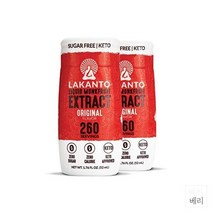 Lakanto Liquid Monkfruit Sweetener 라칸토 리퀴드 몽크프룻 익스트랙 스위트너 1.76oz(52ml) 2팩, Original_2팩