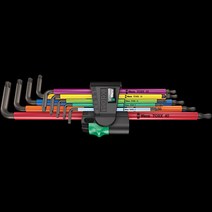 Wera 베라 롱 별렌치세트 967/9 TX XL (9pcs) 멀티컬러 05024480 L렌치 볼렌치 별렌치 헥스플러스 톡스렌치 렌치 수공구 024480 툴메이커