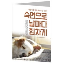 엔돌핀 전도지 (숙면으로 날마다 힘차게) 생활 2단전도지, 120g아트지, (1종 또는 2종 선택)-4000매
