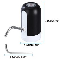 인버터 펌프 최신 물병 펌프 자동 스위치 마시는 디스펜서 USB 충전 워터, 01 Black