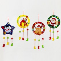 펠트부직포 크리스마스 리스 만들기, 단품