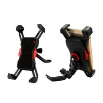 [MantaX] 360도 회전 오토바이 백미러 스마트폰 거치대 택1, 208 핸들바형