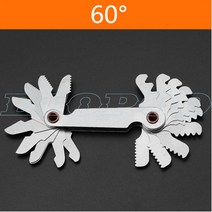 측량 반경 템플릿 R 게이지 R1-6.5 7-14.5 15-25 26-80 플레이트 필렛 외부 내부 오목 볼록 측정 도구, 06 R60