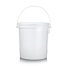 플라포유 PE 용기 4L 환 원형 페일통/ 바케스 - 불투명 [40개입]