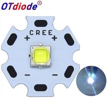 산업용컴퓨터 산업용PC 미니PC 산업용피씨 Cree XLamp XM-L2 XML2 T6 10W 쿨 화이트 6500K 높은 전원 LED 발광 다이오드 16mm 블랙 또는 pcb에 손, Cold White 6500K, 20mm White pcb