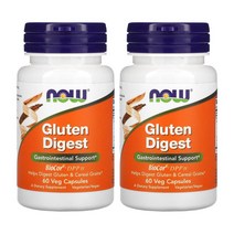 나우푸드 글루텐 다이제스트 Gluten Digest 60캡슐 가스트로 바이오코 BioCore DPP 2개