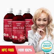 참앤들황토농원 NFC착즙원액 석류즙 1L 3병, 3개