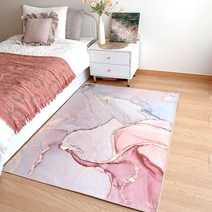 먼지없는 핑크마블링 사계절 인테리어 러그 거실 미니 대형 카페트 카펫