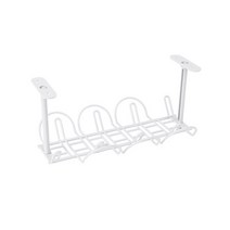 케이블 트레이 1pcs 책상 전원 스토리지 랙 케이블 관리 트레이 와이어 소켓 코드 스트립, 01 White