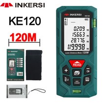 INKERSI-레이저 거리 측정기 40 100M 120M 레이저 줄자 고정밀 디지털 건설 룰렛 Trena, [11] KE120 120M