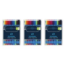 Schneider 슈나이더 슬라이더 엣지 XB 볼펜 10색 (3개) Slider Edge XB Ballpoint Pen Set