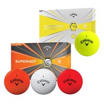 한국캘러웨이/(18)슈퍼핫 볼드 골프볼(3피스 15알), (슈퍼핫볼드-무광 옐로우)