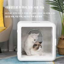 펫 드라이룸 샤오미 강아지 드라이기 펫케어룸 에어샤워 펫스타일러 털말리는기계 애견 미용기 털말리기 에어탱크 건조기 블로어, 팬, 오존