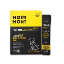 느와르멍 펫닥터 올인원 강아지 고양이 장 유산균 오메가3 종합영양제, 4개